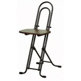 高さ調節 昇降 低姿勢 立ち仕事 中腰 作業 椅子 ダークブラウン/ブラック 日本製 完成品 ( 折りたたみ 折り畳み 低い 低い椅子 チェア チェアー イス いす
