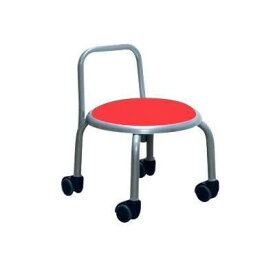 低い 椅子 ローチェア 作業椅子 キャスター付き ガーデニング オフィスチェア キッチン 背もたれ ローキャスターチェア レッド/シルバー