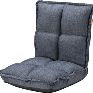 座椅子 低い 椅子 ソファー 一人暮らし テレワーク 在宅 コンパクト ロー こたつ ローソファー ローソファ おしゃれ 1人掛け 一人掛け 厚手 フロアチェア ジーンズ デニム 約 幅38 奥行43-52 高