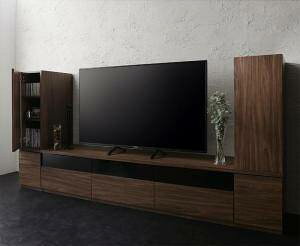 テレビ台 ローボード テレビボード + 本棚 マガジンラック×2 一人暮らし 家具 セット 新生活 応接間 サイドボード リビングボード キャビネット ワンルーム ( 3点(テレビ台+キャビネット×2)木