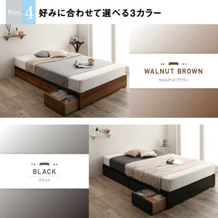楽天市場】シングルベッド 一人暮らし マットレス付き ベッド下収納 大 