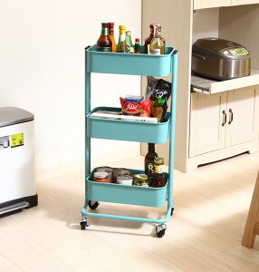 ランドリー ラック ワゴン キッチン 洗面所 収納 タオル キャスター スリム 薄型 サニタリー ボックス 棚 大容量 安い 脱衣所 下着 洗剤 浴室 コンパクト 省スペース 隙間 ブルー 幅39 奥行27