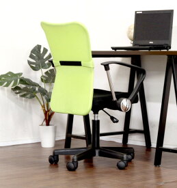 キャスター付き椅子 キャスター オフィスチェア 事務椅子 椅子 チェア デスクチェア グリーン 緑 肘付き椅子 肘置き 肘付 肘掛 おしゃれ 安い パソコンチェア