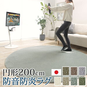 ラグ カーペット おしゃれ ラグマット 絨毯 北欧 安い じゅうたん 厚手 マット リビング 部屋 床 こたつ敷布団 中敷き 敷きマット 円形 丸形 200 2畳半 3畳 アイボリー ベージュ ブルー グレー