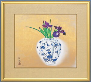 送料無料 小倉遊亀 洋壺 彩美版 シルクスクリーン 絵画 版画 一部本金泥使用【smtb-k】【ky】