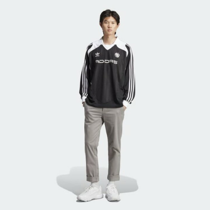 楽天市場】オーバーサイズ 長袖ジャージー ブラック【adidas originals 