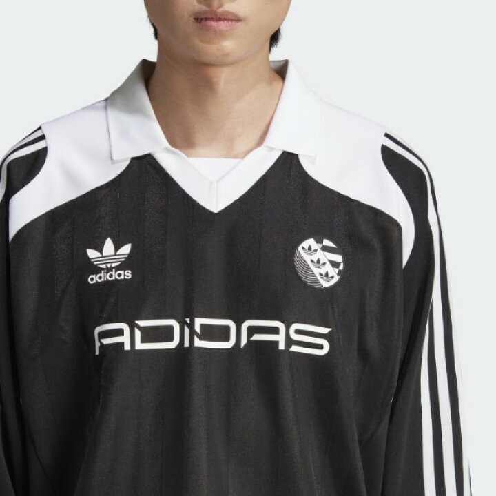 楽天市場】オーバーサイズ 長袖ジャージー ブラック【adidas originals 