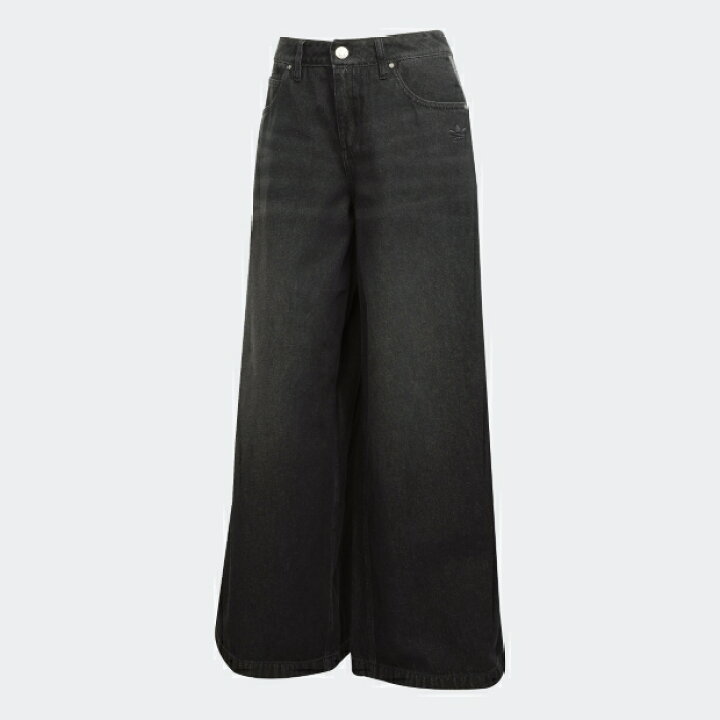 韓国adidas DENIM ZIP PANT 25 JX9211 ワイドデニム 楽天市場  