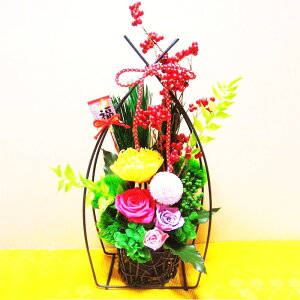 ギフト プリザーブドフラワー 和風 退職祝い 花 プレゼント 還暦祝い 母 ギフト 贈り物 女性 花 和 内祝い 贈答 米寿 喜寿 誕生日 送別 開店祝い 新築祝い 開店花 プリザーブド プリザ 送料無