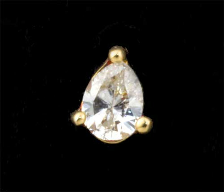楽天市場】K18 ペアシェイプダイヤモンド 0.16ct 18金 ピアス《送料 