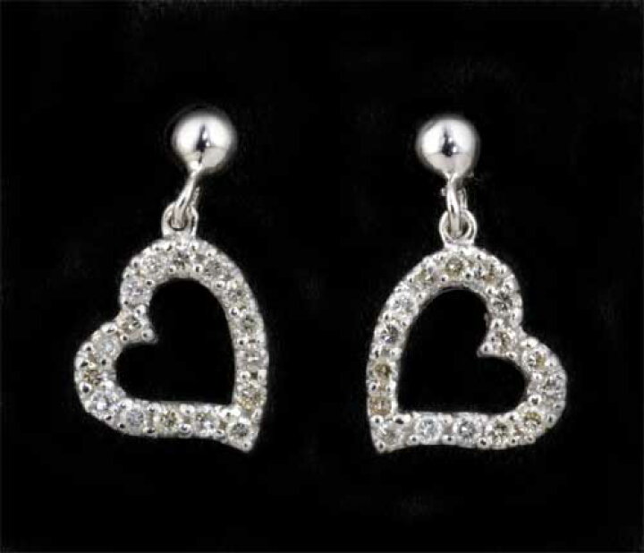 楽天市場】K14WG ダイヤモンド 0.16ct ホワイトゴールド ピアス《送料 