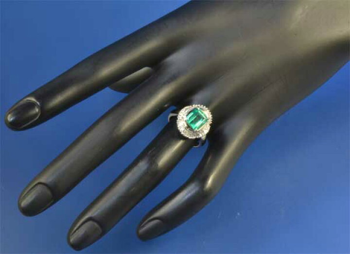 楽天市場】Pt エメラルド 2.01ctダイヤモンド0.53ct プラチナ リング  
