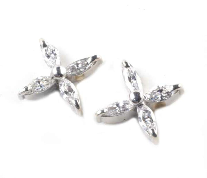 楽天市場】Pt マーキスカットダイヤモンド 0.72ct プラチナ ピアス  
