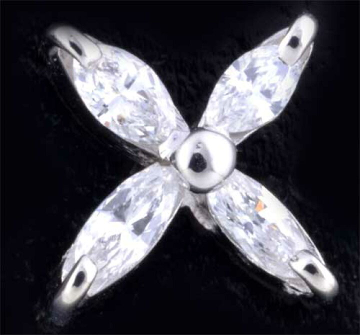 楽天市場】Pt マーキスカットダイヤモンド 0.72ct プラチナ ピアス 