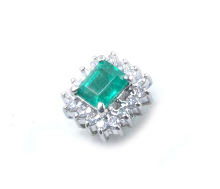 楽天市場】Pt エメラルド 0.27ctダイヤモンド0.11ct プラチナ 
