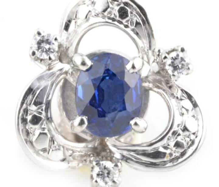 楽天市場】Pt サファイア 0.74ctダイヤモンド0.88ct プラチナ  