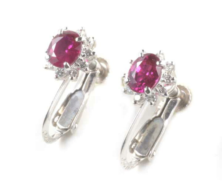 楽天市場】Pt/K14WG ルビー 0.90ctダイヤモンド0.14ct プラチナ  