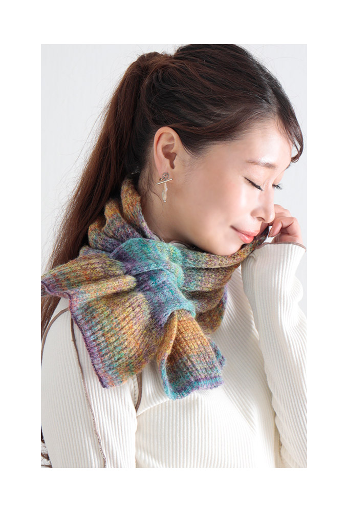楽天市場】スカーフのように上品な日本製ニットストール