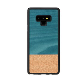 Galaxy Note9 ケース 天然木 Man&Wood Denim（マンアンドウッド デニム）ギャラクシー ノート カバー 木製 SC-01L SCV40 お取り寄せ