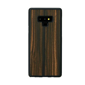 Galaxy Note9 ケース 天然木 Man&Wood Ebony（マンアンドウッド エボニー）ギャラクシー ノートナイン カバー 木製 SC-01L SCV40 お取り寄せ