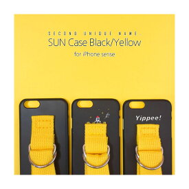 iPhone13 ケース iPhone13 Pro ケース iPhone13 mini ケース iPhone13 Pro MAX iPhone SE 第2世代 iPhone12 iPhone 11 iPhone シリーズ 韓国 ケース SECOND UNIQUE NAME. YOUNG BOYZ SUN CASE Black Yellow お取り寄せ