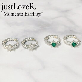 ジャストラバー ピアス justLoveR. レディース Momento Earrings モーメント イヤリング SILVER シルバー GOLD ゴールド キュービック 韓国アクセサリー 6401375258 ACC