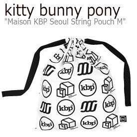 キティバニーポニー ポーチ kitty bunny pony メンズ レディース Maison KBP Seoul String Pouch Msize メゾン KBP ソウル ストリング ポーチ Mサイズ WHITE ホワイト JJPU0089 ACC