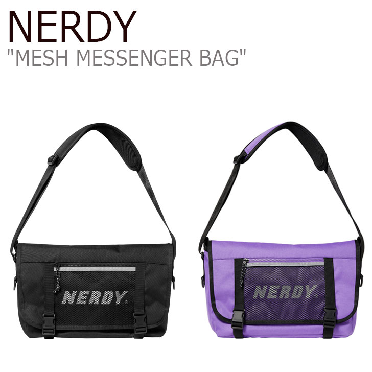 ノルディ クロスバッグ NERDY メンズ レディース MESH MESSENGER BAG メッシュ メッセンジャーバッグ BLACK ブラック  PURPLE パープル ノルディー PNES21AA0201/17 バッグ | a-Labs