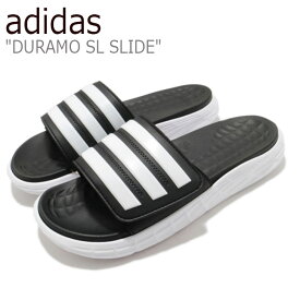 アディダス スリッパ adidas メンズ レディース DURAMO SL SLIDE デュラモ エスエル スライド BLACK ブラック WHITE ホワイト FY8786 シューズ 【中古】未使用品