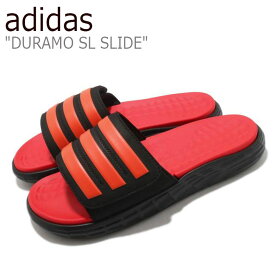 アディダス スリッパ adidas メンズ レディース DURAMO SL SLIDE デュラモ エスエル スライド ORANGE オレンジ BLACK ブラック FY8787 シューズ 【中古】未使用品