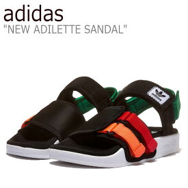 アディダス サンダル adidas レディース NEW ADILETTE SANDAL ニュー アディレッタサンダル BLACK ブラック GZ8827 シューズ 【中古】未使用品