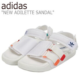 アディダス サンダル adidas メンズ レディース NEW ADILETTE SANDAL ニュー アディレッタサンダル WHITE ホワイト GZ8828 シューズ 【中古】未使用品