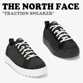 ノースフェイス 韓国 スニーカー THE NORTH FACE メンズ レディース TRACTION SNEAKER トラクション スニーカー BLACK ブラック KHAKI カーキ NS93M74J/K シューズ