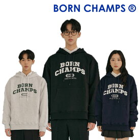 ボーンチャンプス パーカ BORN CHAMPS 正規販売店 BC ARCH LOGO HOODY ボーン チャンプス ロゴ フーディー LIGHT GRAY ライトグレー BLACK ブラック NAVY ネイビー B22ST01LG/BK/NA ウェア