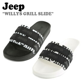 ジープ サンダル Jeep メンズ レディース WILLYS GRILL SLIDE ウィリーズグリルスライド BLACK ブラック WHITE ホワイト GL2GHU503BK/WH シューズ