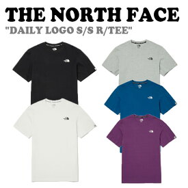 ノースフェイスTシャツ THE NORTH FACE DAILY LOGO S/S R/TEE デイリー ロゴ ショートスリーブ ラウンドTシャツ BLACK ブラック WHITE ホワイト MELANGE_GREY メランジグレー DEEP BLUE ディープブルー バイオレット 半袖 NT7UN15J/K/L/M/N ウェア