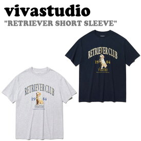 ビバスタジオ 半袖Tシャツ vivastudio メンズ レディース RETRIEVER SHORT SLEEVE レトリーバー ショート スリーブ GREY グレー NAVY ネイビー LSVT05 ウェア