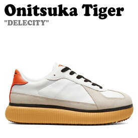 オニツカタイガー スニーカー Onitsuka Tiger メンズ レディース DELECITY デレシティ WHITE ホワイト HABANERO ハバネロ 1183B874-102 シューズ