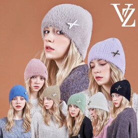 バザール ニット帽 VARZAR 正規販売店 VA Brooch Soft Angora Beanie ブローチ ソフト アンゴラ ビーニー PURPLE パープル PINK ピンク SAND サンド CAMEL キャメル KHAKI カーキ COBALT コバルト CREAM クリーム BLACK ブラック varzar884/85/86/87/88/89/90/91 ACC