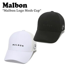 マルボンゴルフ キャップ MALBON GOLF Malbon Logo Mesh Cap (MAN) マルボン ロゴ メッシュキャップ 全2色 Q64M2241PCP06 ACC