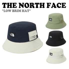 ノースフェイス 韓国 バケットハット THE NORTH FACE メンズ レディース LOW BRIM HAT ロー ブリム ハット MIDNAGHT NAVY ミッドナイトネイビー LIGHT KHAKI ライトカーキ BLACK ブラック IVORY アイボリー NE3HP15A/B/C/D ACC