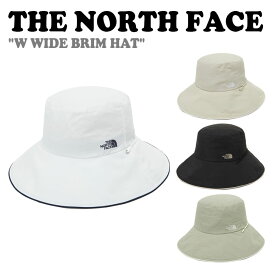 ノースフェイス 韓国 ハット THE NORTH FACE レディース W WIDE BRIM HAT ウーマン ワイド ブリムハット LIGHT BEIGE ライトベージュ BLACK ブラック LIGHT KHAKI ライトカーキ WHITE ホワイト NE3HP17A/B/C/D ACC