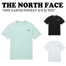 ノースフェイス半袖Tシャツ THE NORTH FACE メンズ レディース ONE EARTH POCKET S/S R/TEE ワン アース ポケット ショートスリーブ ラウンドティー BLACK ブラック WHITE ホワイト MINT ミント NT7UP07J/K/L ウェア