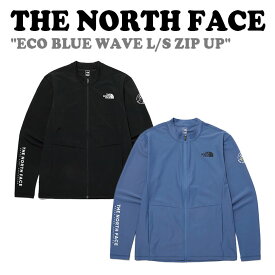 ノースフェイス ラッシュガードTHE NORTH FACE メンズ ECO BLUE WAVE L/S ZIP UP エコ ブルー ウェーブ ロングスリーブ ジップ アップ BLACK ブラック DUSK BLUE ダスク ブルー NJ5JP05A/B 長袖 ウェア