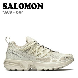 サロモン スニーカー SALOMON メンズ レディース ACS+ OG VANILLA バニラ EBONY SILVER エボニーシルバー L47134400 シューズ