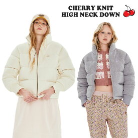 キルシー ダウンジャケット KIRSH 正規販売店 レディース CHERRY KNIT HIGH NECK DOWN チェリー ニット ハイネック ダウン IVORY アイボリー LAVENDER ラベンダー KKRWCDW507M ウェア