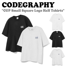 コードグラフィー 半袖Tシャツ CODEGRAPHY メンズ レディース CGP Small Square Logo Half Tshirts スモール スクエア ロゴ ハーフ Tシャツ WHITE ホワイト MELANGE GRAY メランジグレー BLACK ブラック CBDUUTS102 ウェア