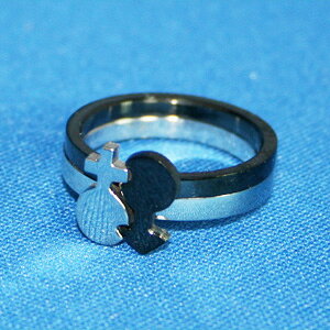 XeXO@S.STEEL RINGj̎q̎qy[OKz