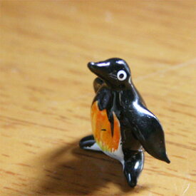 小さめタイプガラス細工ペンギンの置物（色付き）アジアン雑貨販売BCD　SHOP