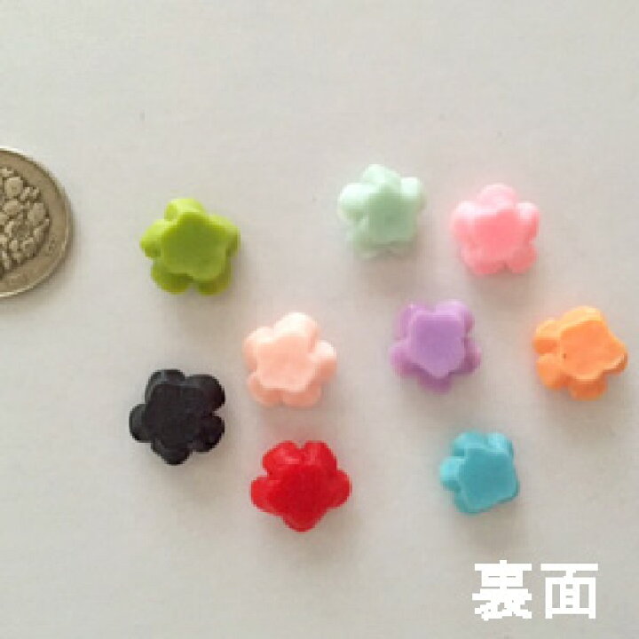 楽天市場】デコパーツ 小さな薔薇のデコレーションパーツ【カラフル 